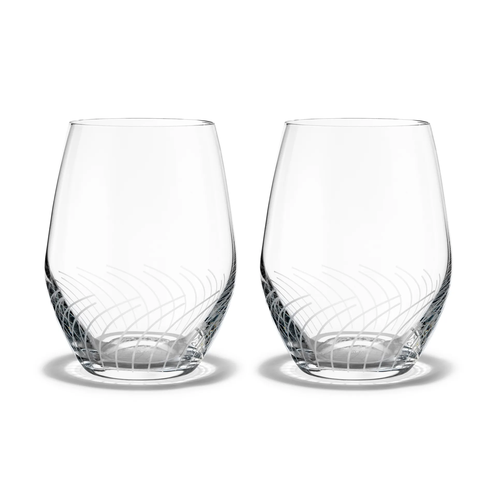 Holmegaard Cabernet Lines vandglas 25 cl 2-pak Klar