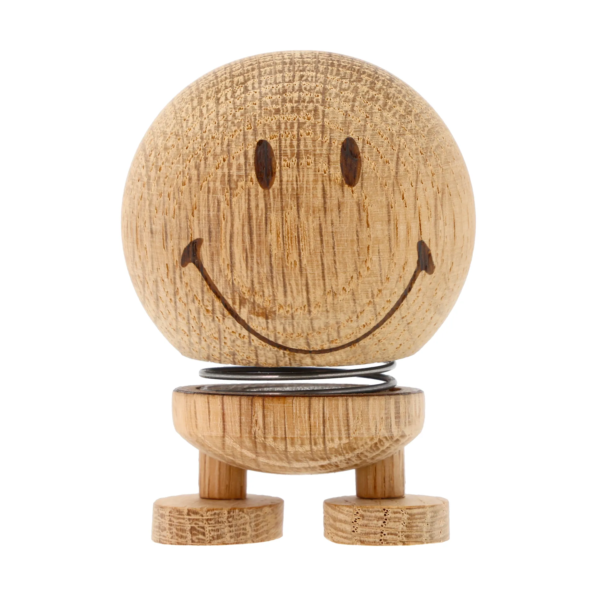 Hoptimist Figurine Hoptimist Smiley S Raw oak