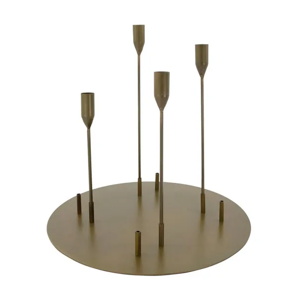 Advent ljusstake Ø40 cm, Antik mässing