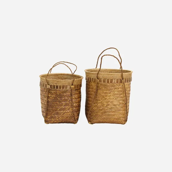 Balie förvaringskorg 2-pack, Natur