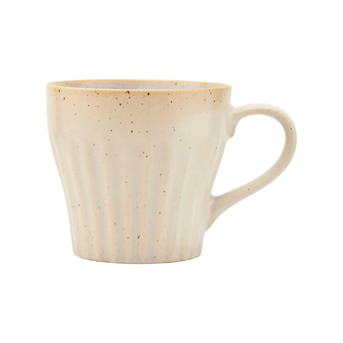 House Doctor Berica stentøjskop beige riflet struktur Ø9,1 x H8,6 cm