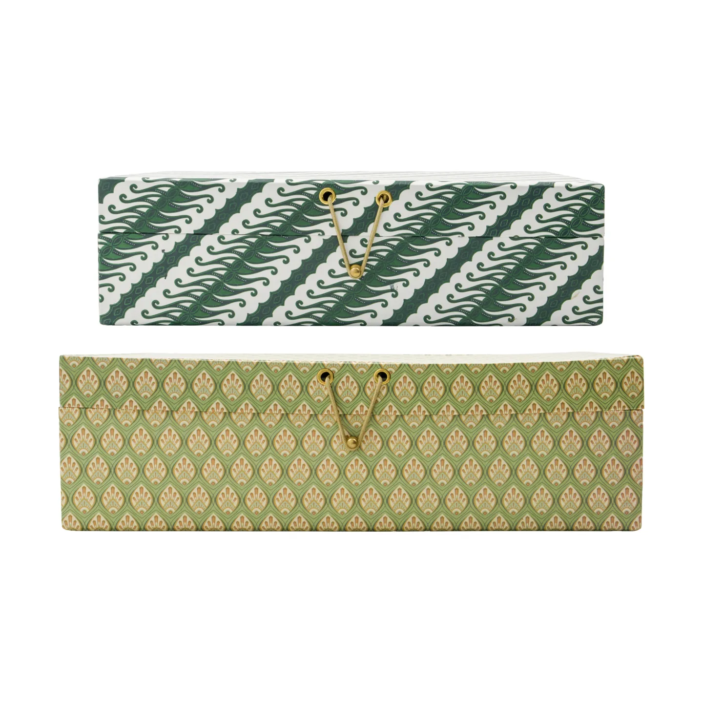 House Doctor Boîtes de rangement Keep kaki-vert 2 pièces