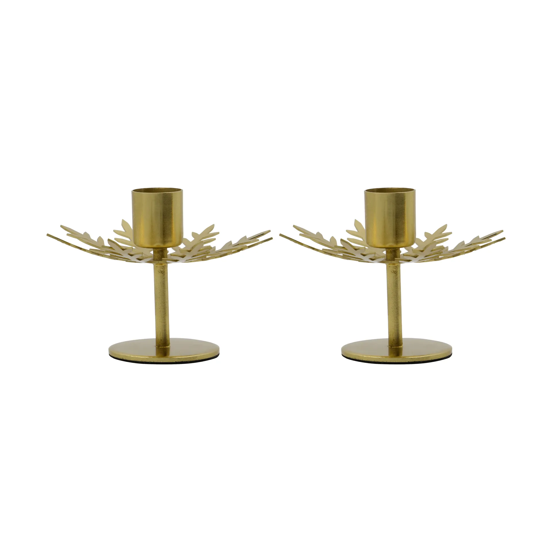 House Doctor Bougeoir Snowflake lot de 2 Coloris laiton antique