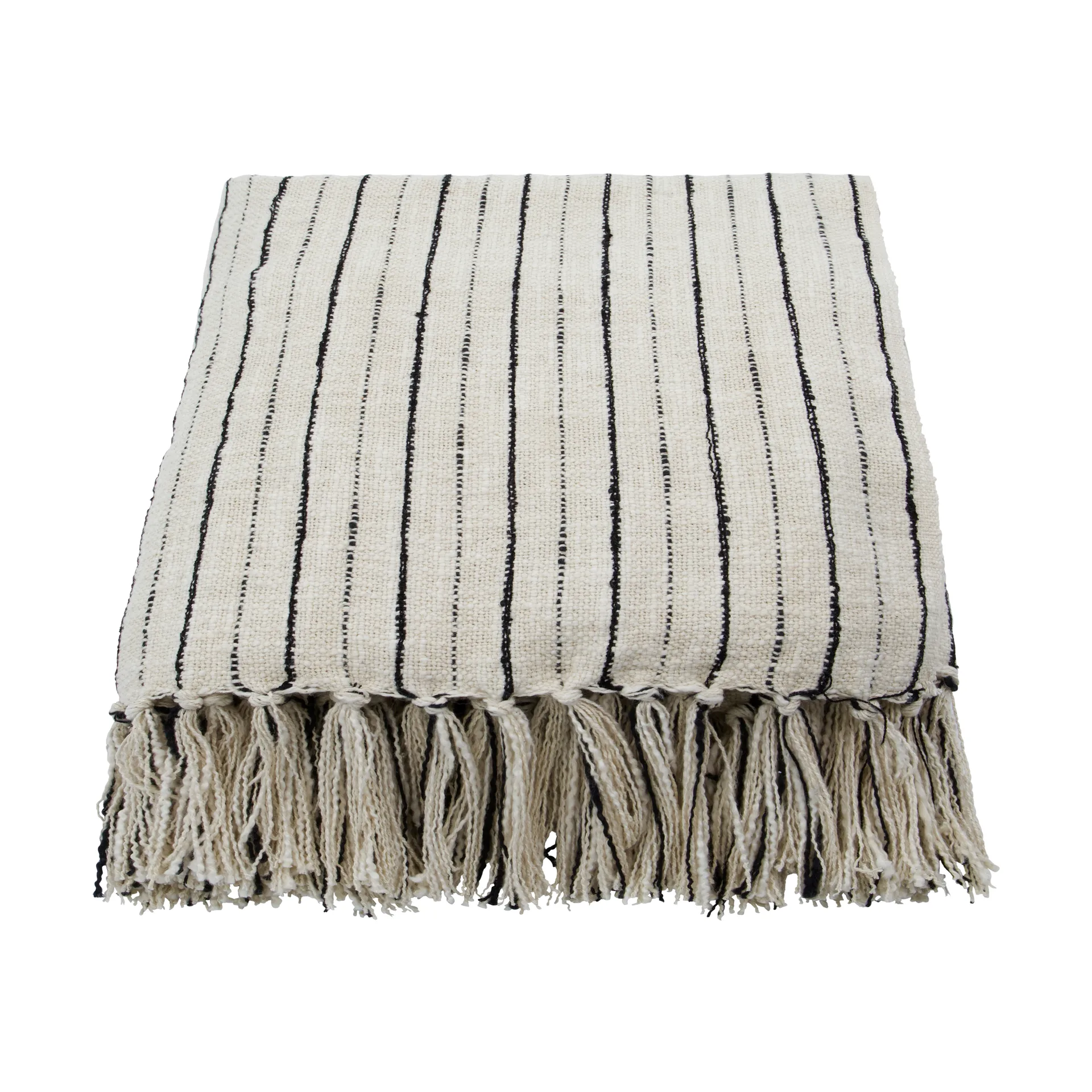 House Doctor Couvre-lit Lines cm Noir-off-white