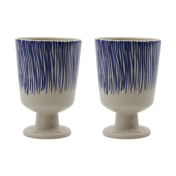 Diva mugg på fot 25 cl 2-pack, Off white