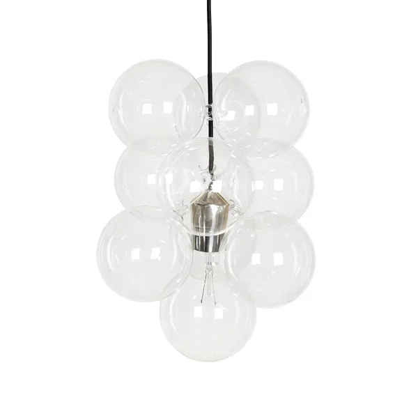 DIY lampa, pendel 12 glaskulor