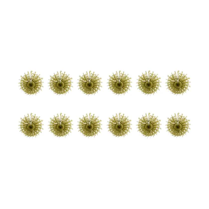 House Doctor Étoiles en papier Fold, paquet de 12 Doré