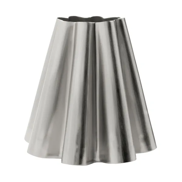 Flola lampskärm, Borstad silverfärg, Ø16x16 cm