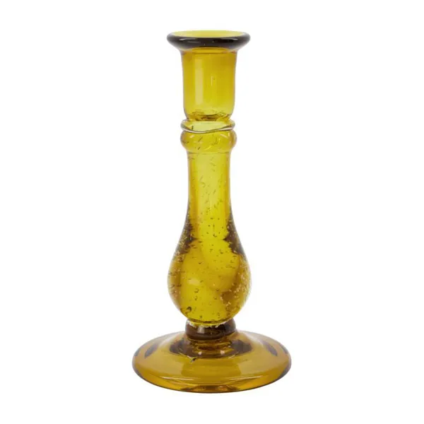 Glee ljusstake 22 cm, Amber