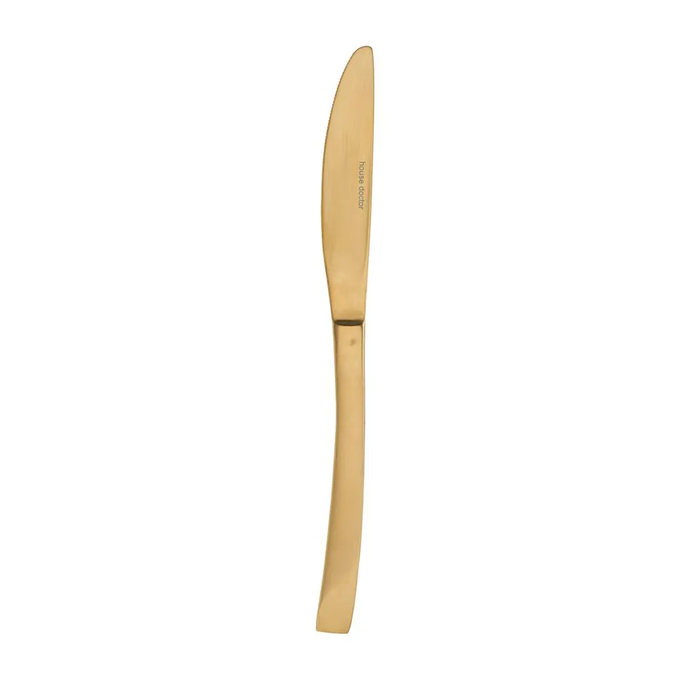 House Doctor Golden matkniv Rostfritt st&aring;l