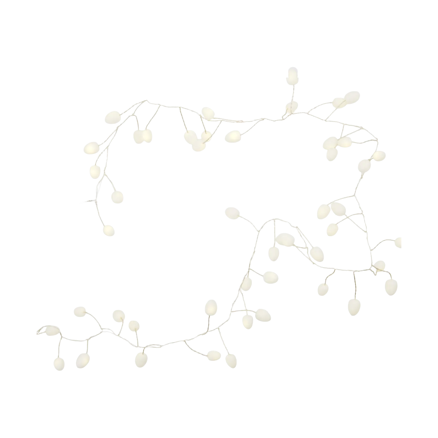 House Doctor Guirlande lumineuse Cher Blanc-argent