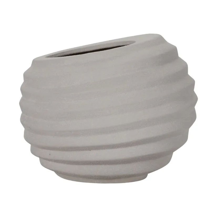 House Doctor - Urtepotte, Happ, Råhvid, H:30xD36cm