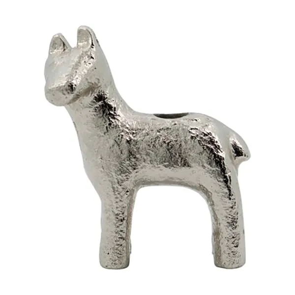 Horse ljusstake 7,5 cm, Antiksilver