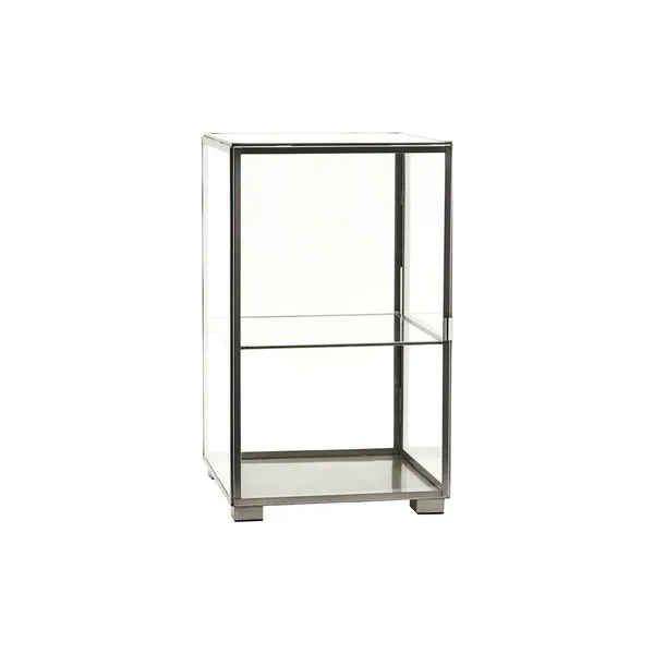 House Doctor displayskåp 25x41 cm, Glas med zinkfinish