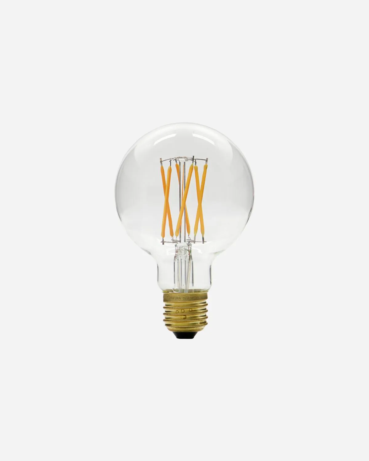 LED-pære House Doctor Globe - dimbar rund E27 i glas og messing D8ÃH12cm 300lm