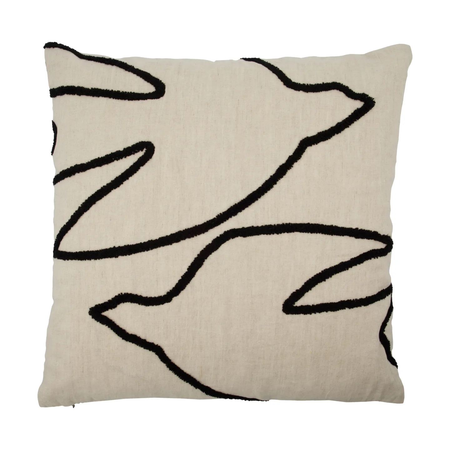 House Doctor Housse de coussin Fly cm Noir-off white