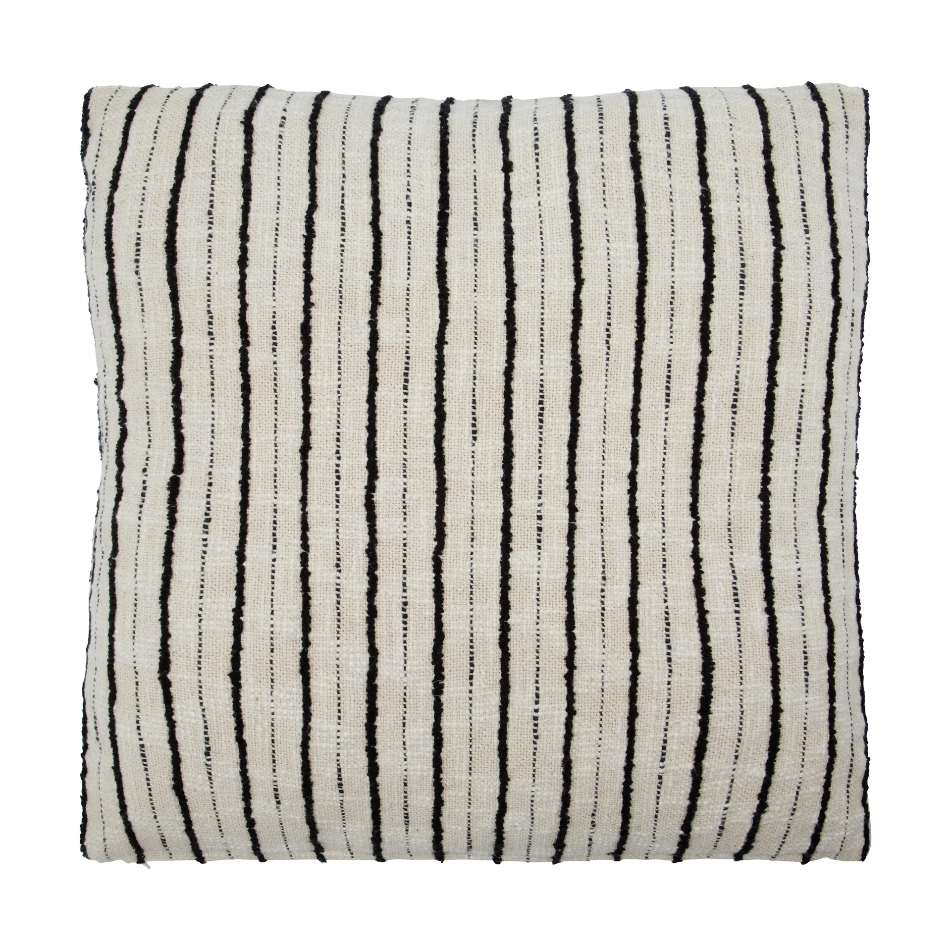 House Doctor Housse de coussin Lines cm Noir-off-white