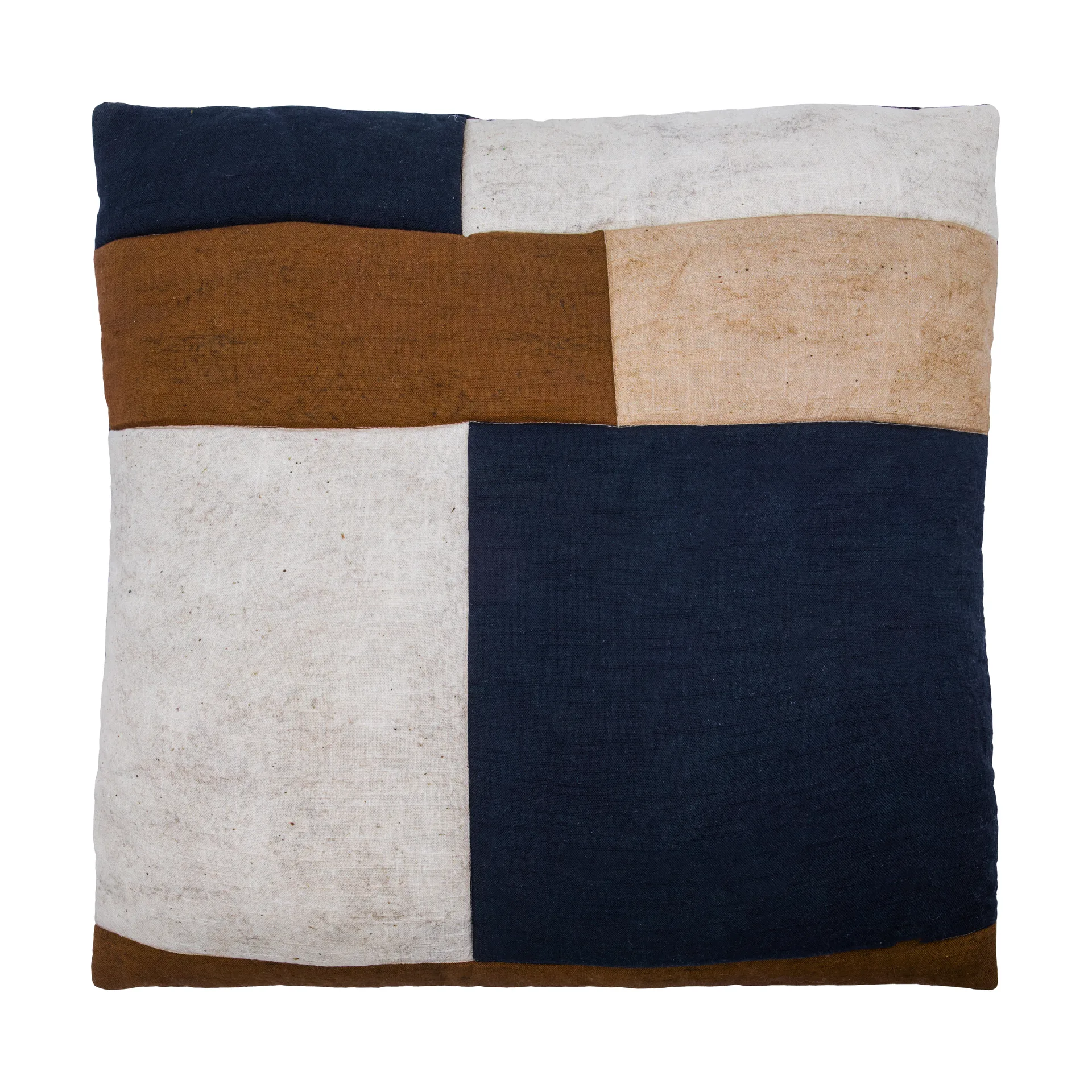 House Doctor Housse de coussin Patch cm Noir-sable-brun — vue 3