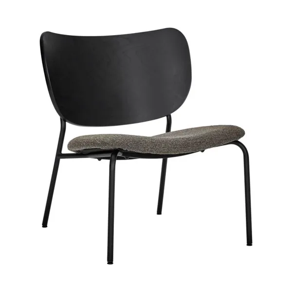 Longa loungestol stålstativ, Brun bok