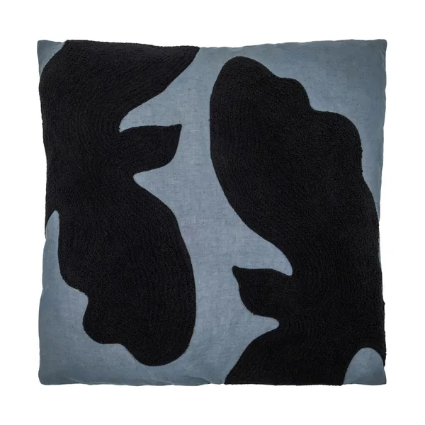 Miki dekorationskudde, Medelhavsblå-svart, 50x50 cm