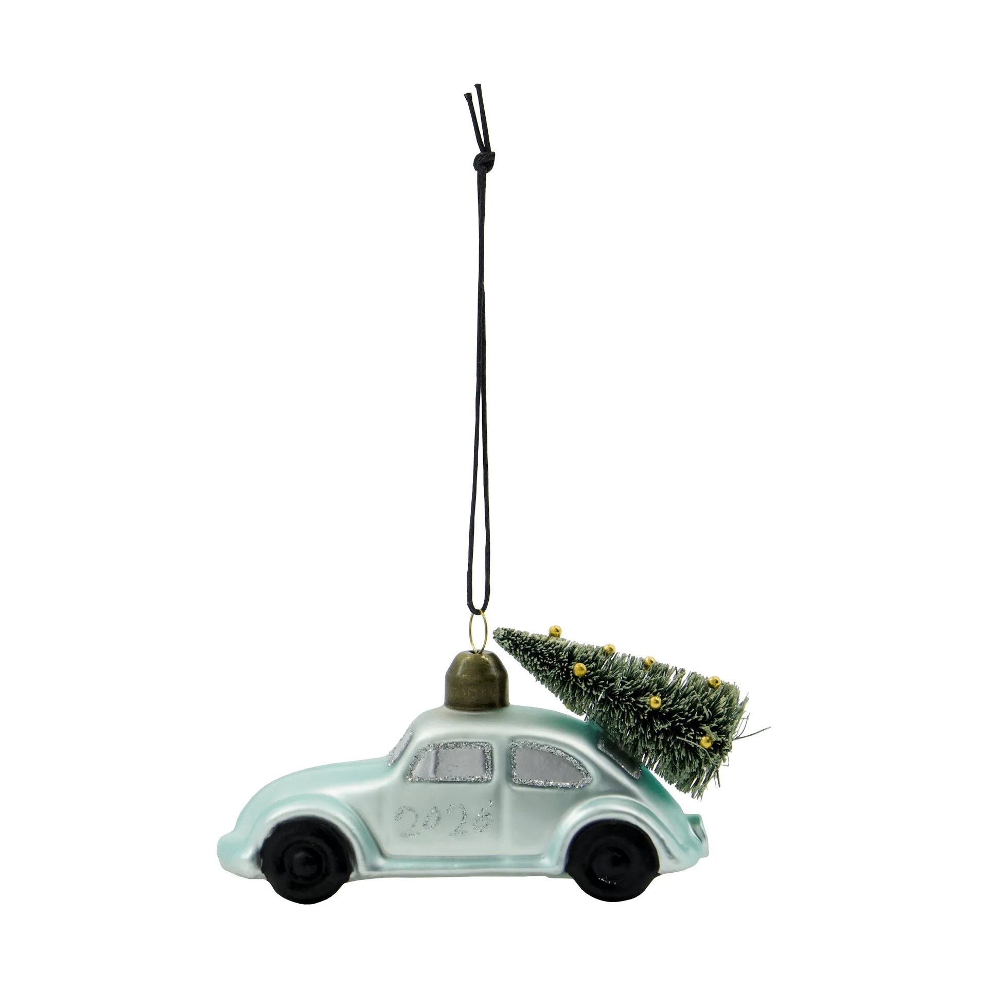 House Doctor Ornement de Noël Car Bleu clair, 2026