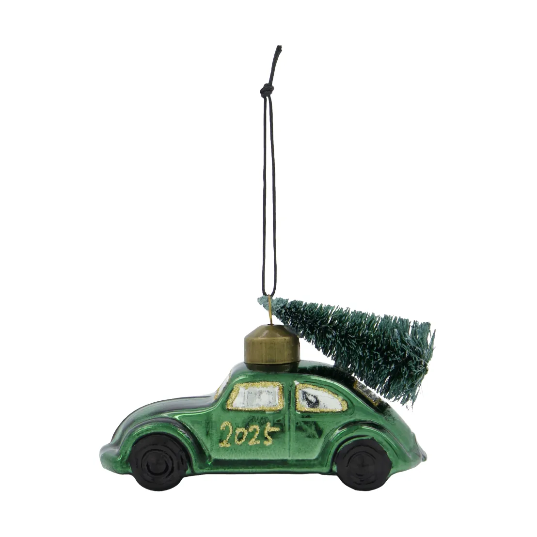 House Doctor Ornement de Noël Car Vert-or