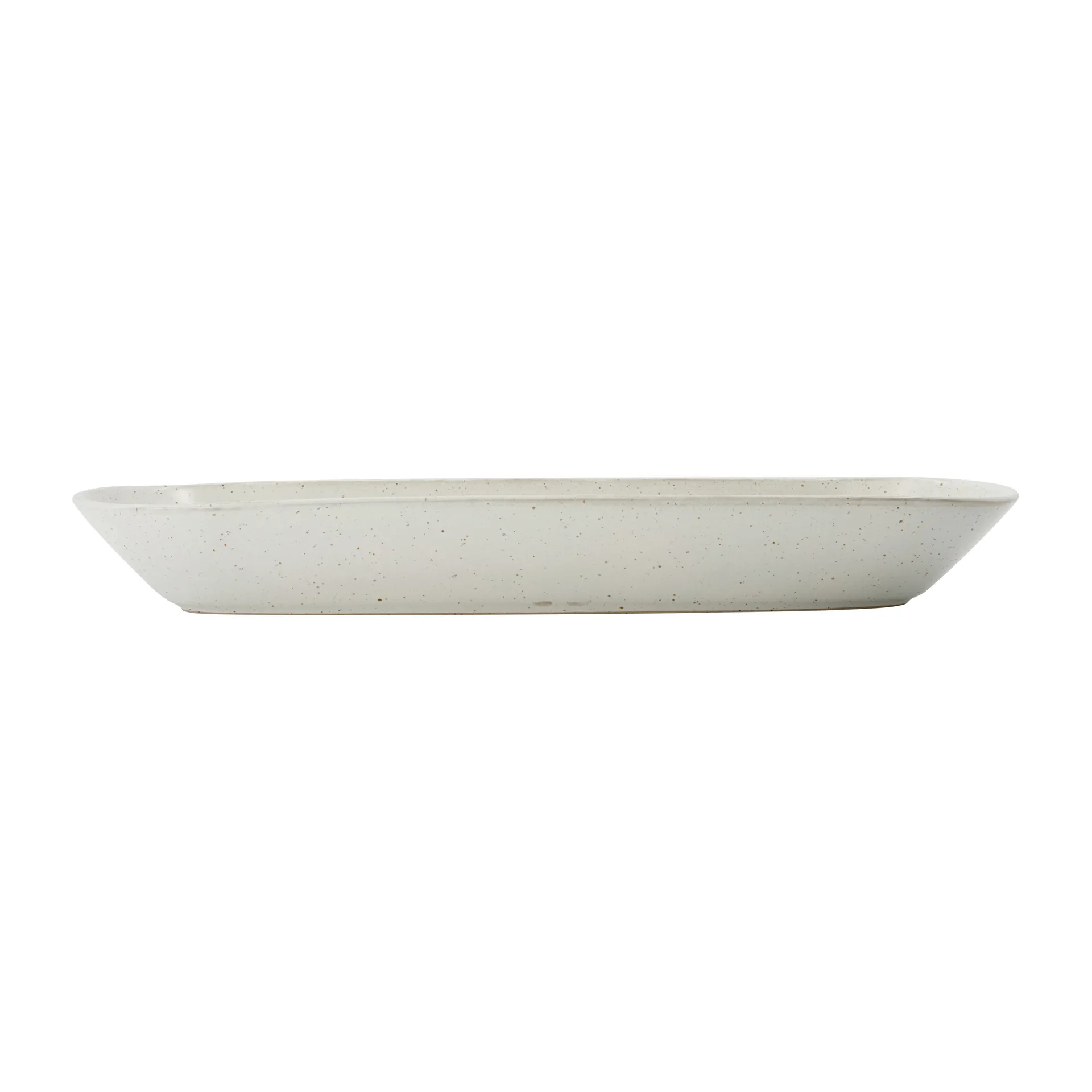 Serveringsfad House Doctor Pion stentøj grå/hvid 35 x 11,5 x 4,5 cm