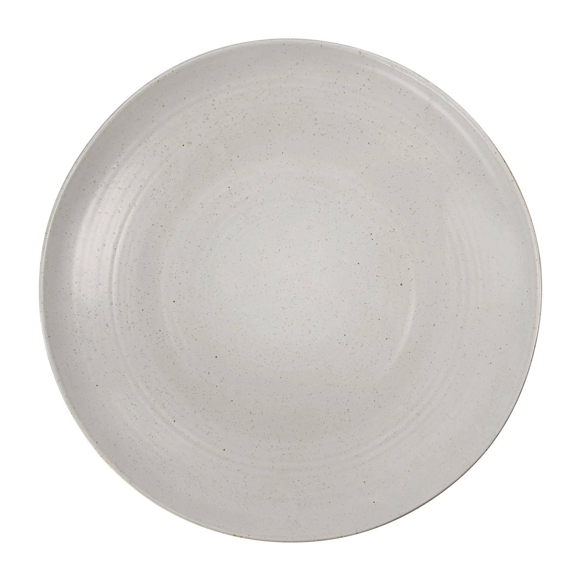 Serveringsfad House Doctor Pion stentøj Ø36 cm grå/hvid minimalistisk borddækning