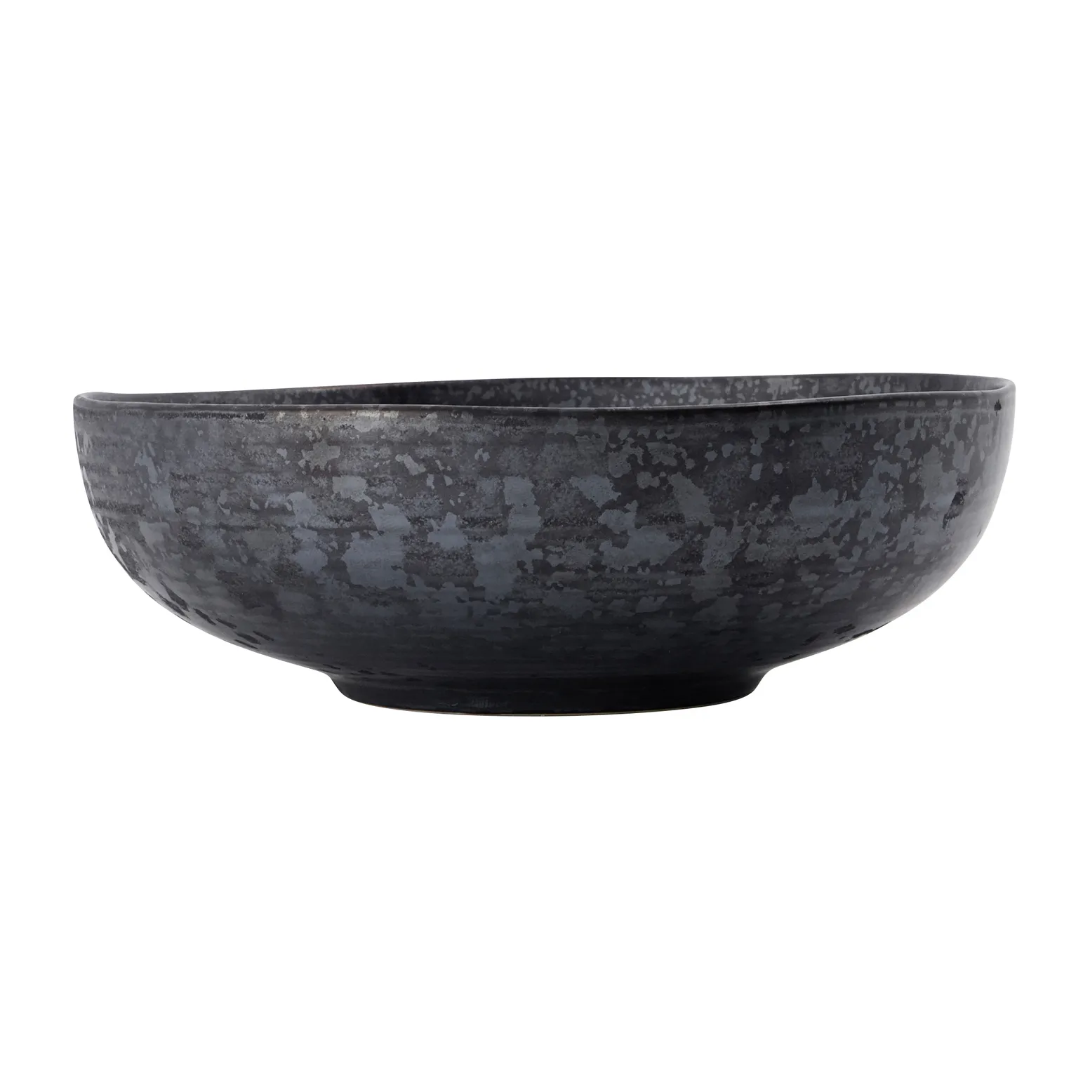 Skål House Doctor Pion rustik stentøj med reaktiv glasur Ø22 cm sort/brun