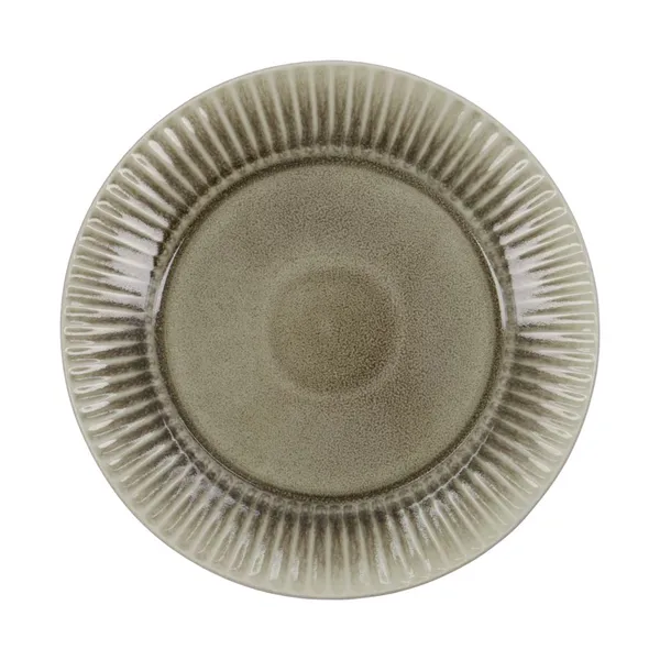 Pleat middagstallrik Ø27 cm, Grå