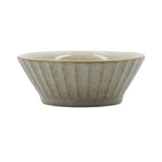 Pleat skål Ø8 cm, Grå