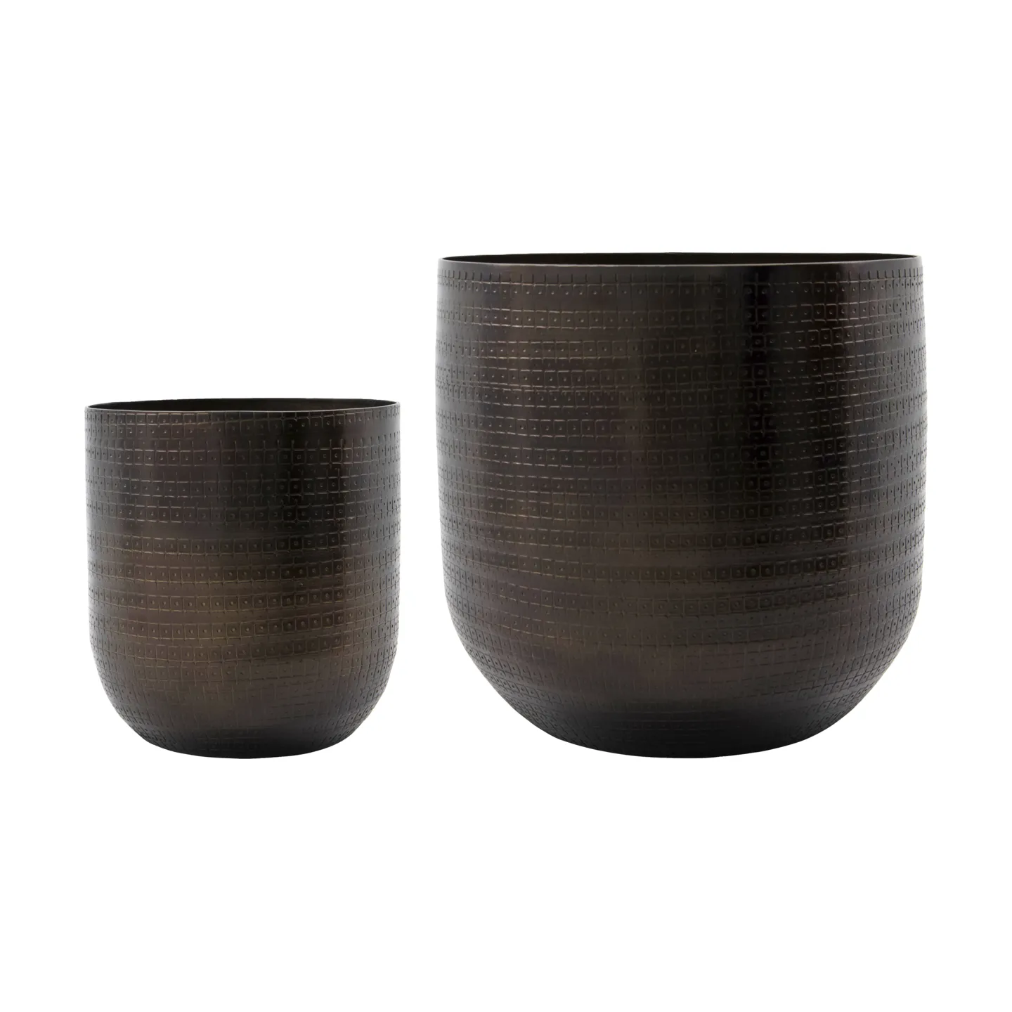 House Doctor Pot Irene 2 pièces Antique brun