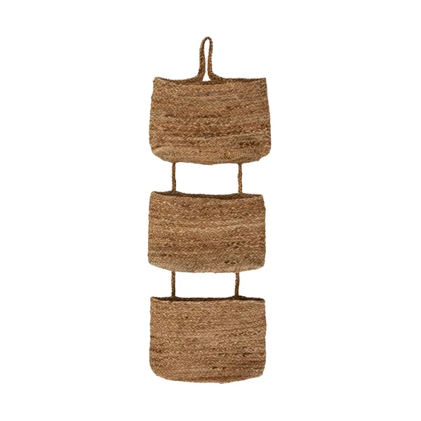 Ramla vägghängd korg 35x109 cm, Natur