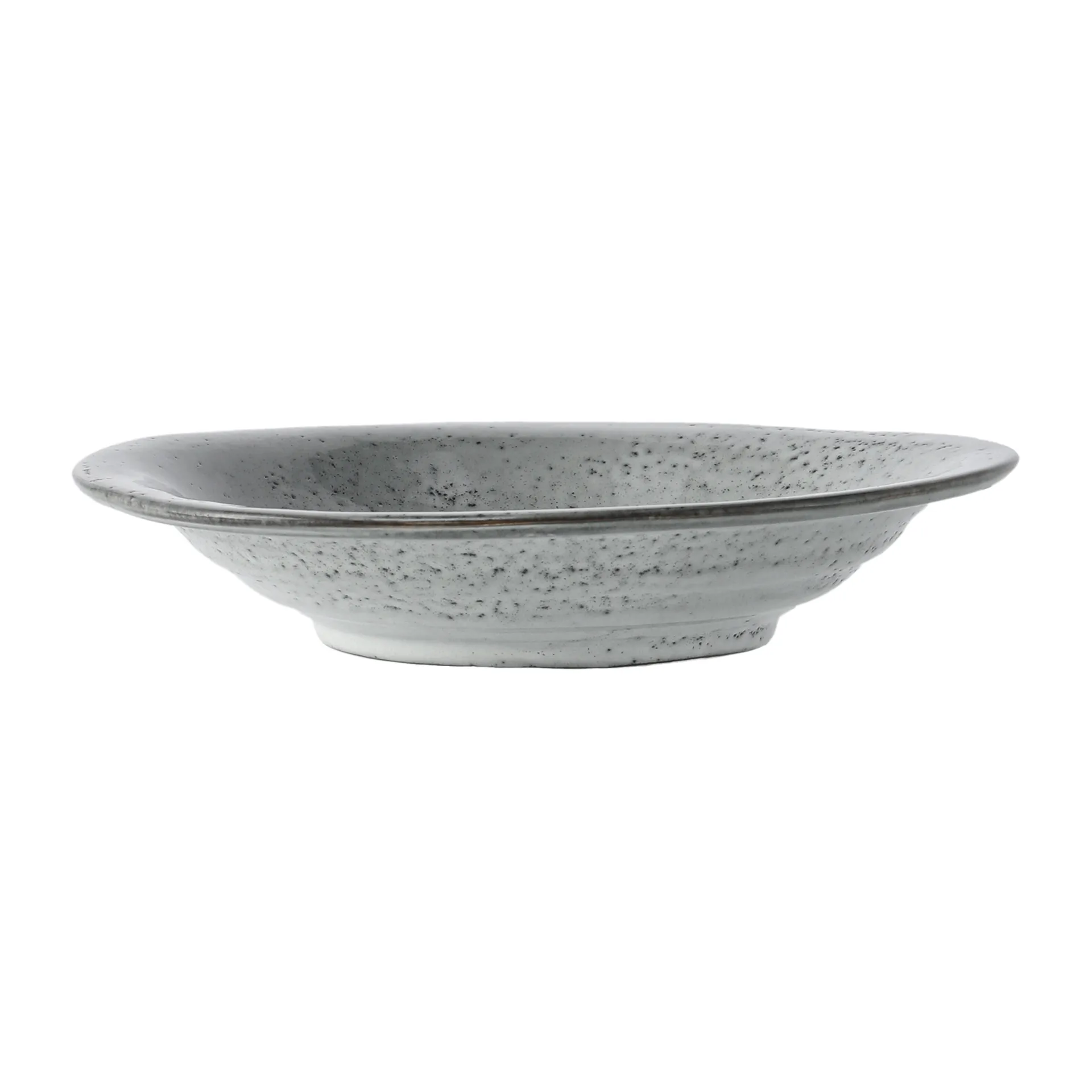 Suppetallerken House Doctor Rustic håndlavet keramik Ø25 cm grå/blå