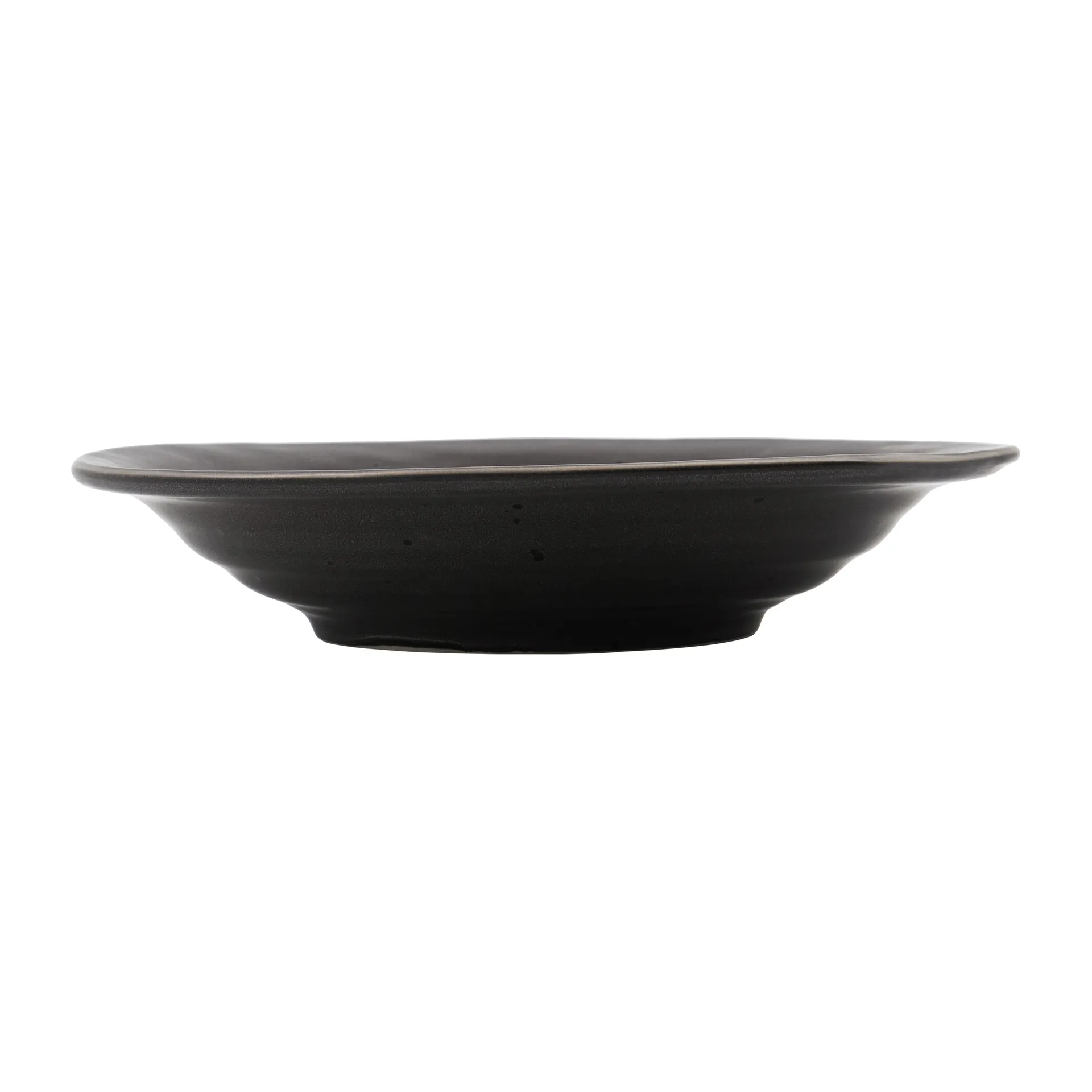 Suppe- og dyb tallerken House Doctor Rustic mørkegrå stentøj Ø25 cm