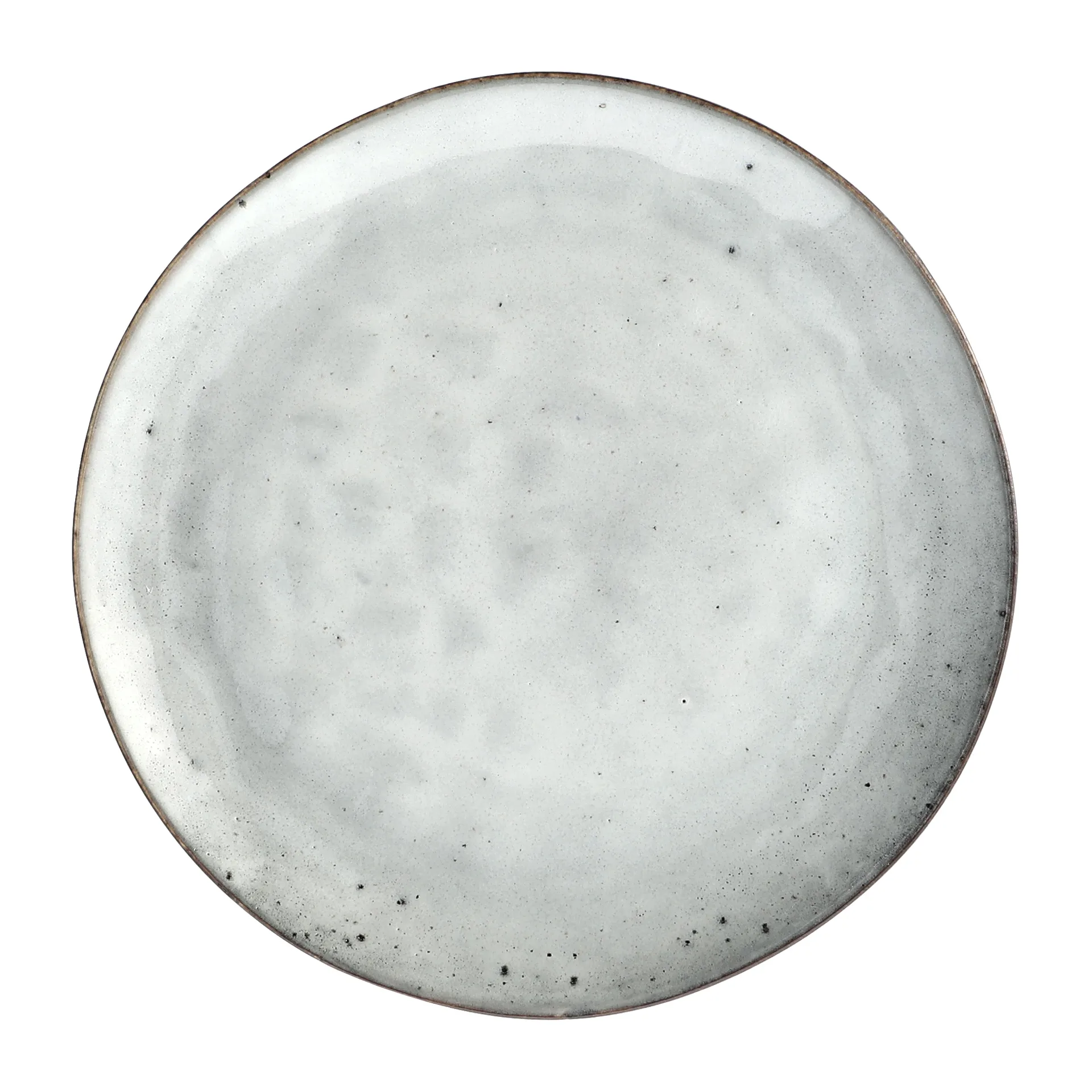 Kage- og desserttallerken House Doctor Rustic håndlavet keramisk Ø20,5 cm grå/blå