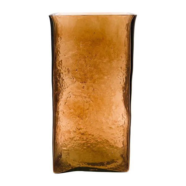 Square vas 16x30 cm, Amber