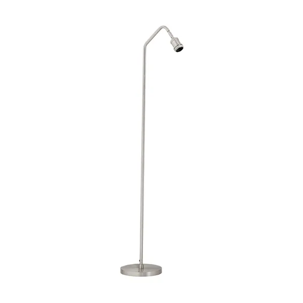 Stand golvlampa, Borstad silverfärg, 129,5 cm