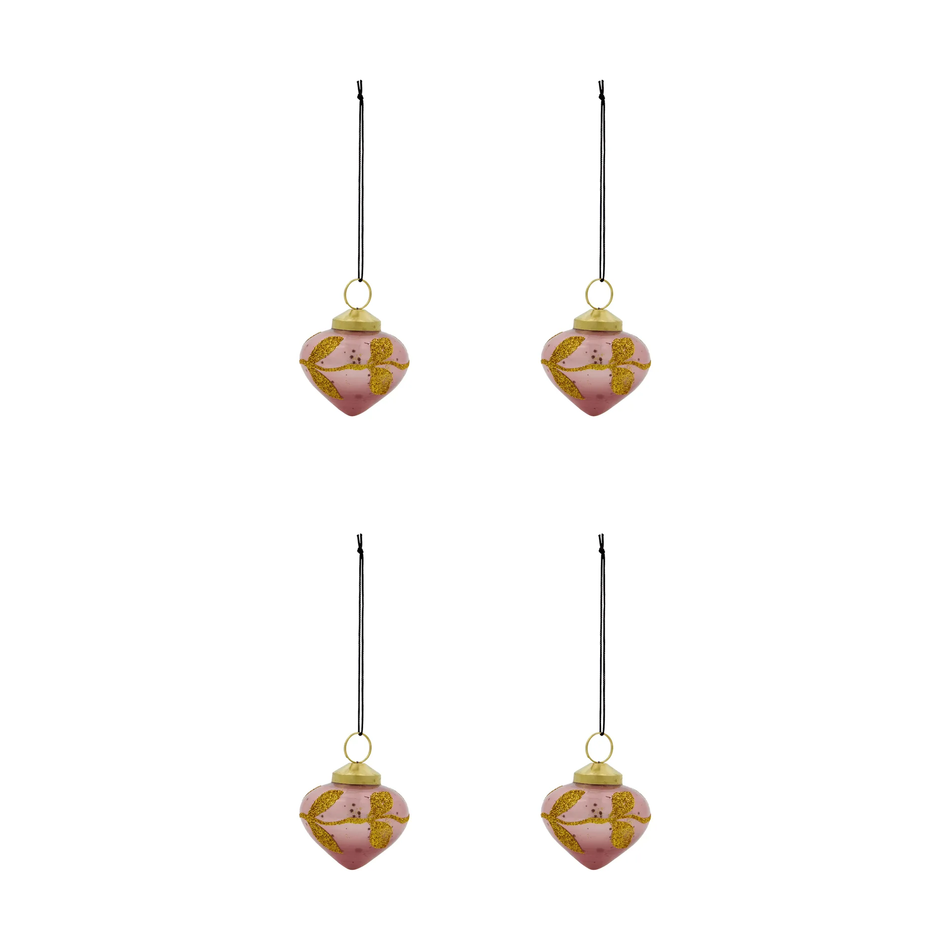 House Doctor Suspension de Noël Amore lot de 4 Rose