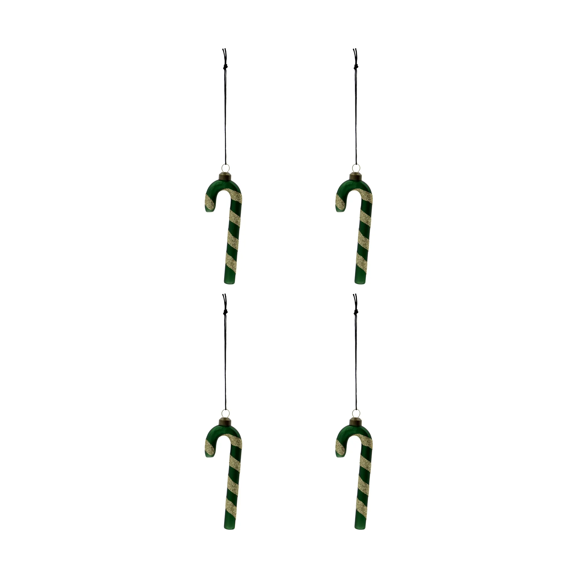 House Doctor Suspension de Noël Stick lot de 4 Vert