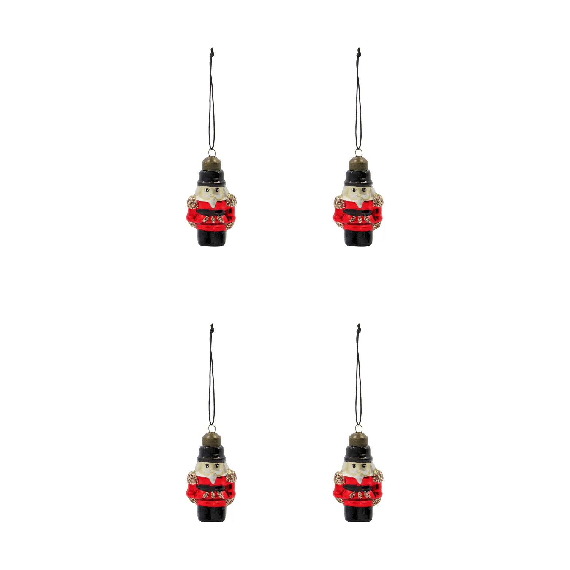 House Doctor Suspension de Noël Tino lot de 4 Rouge