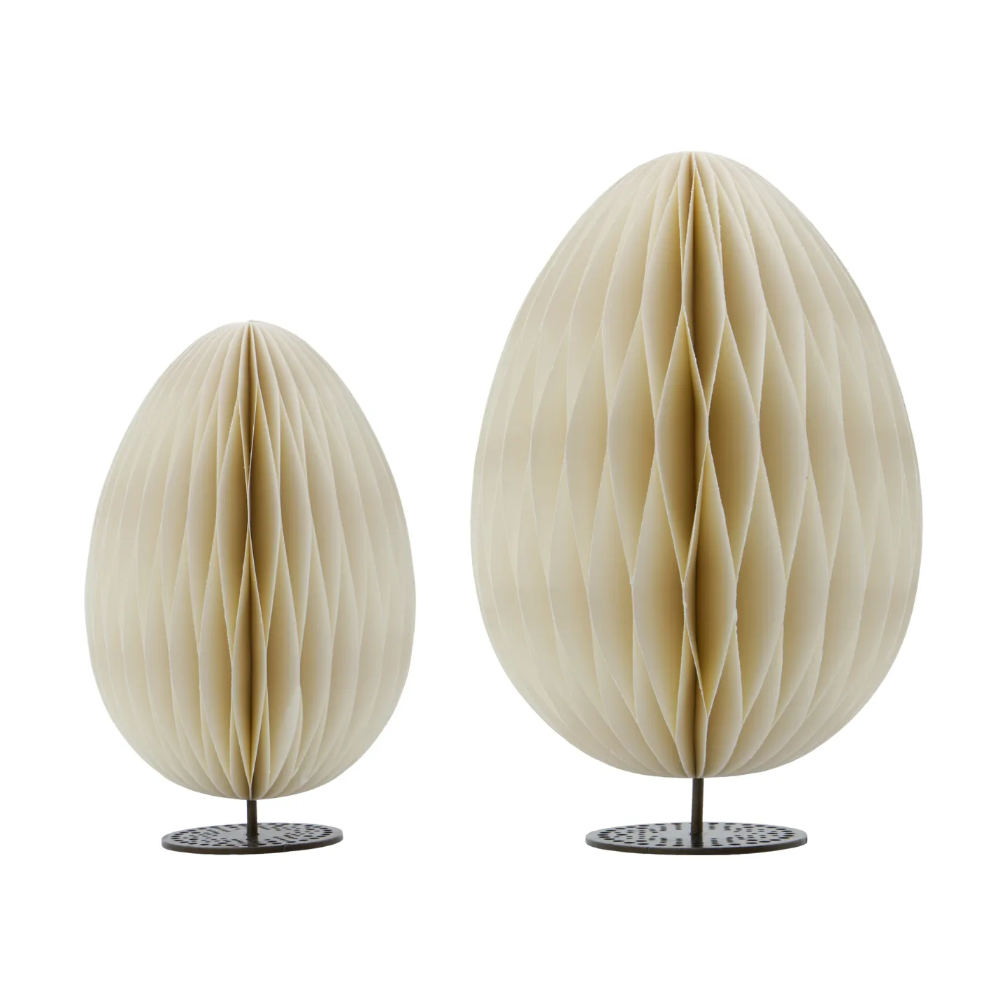 House Doctor Suspension/décoration d'œufs de Pâques Eggs 2 pièces Off-white