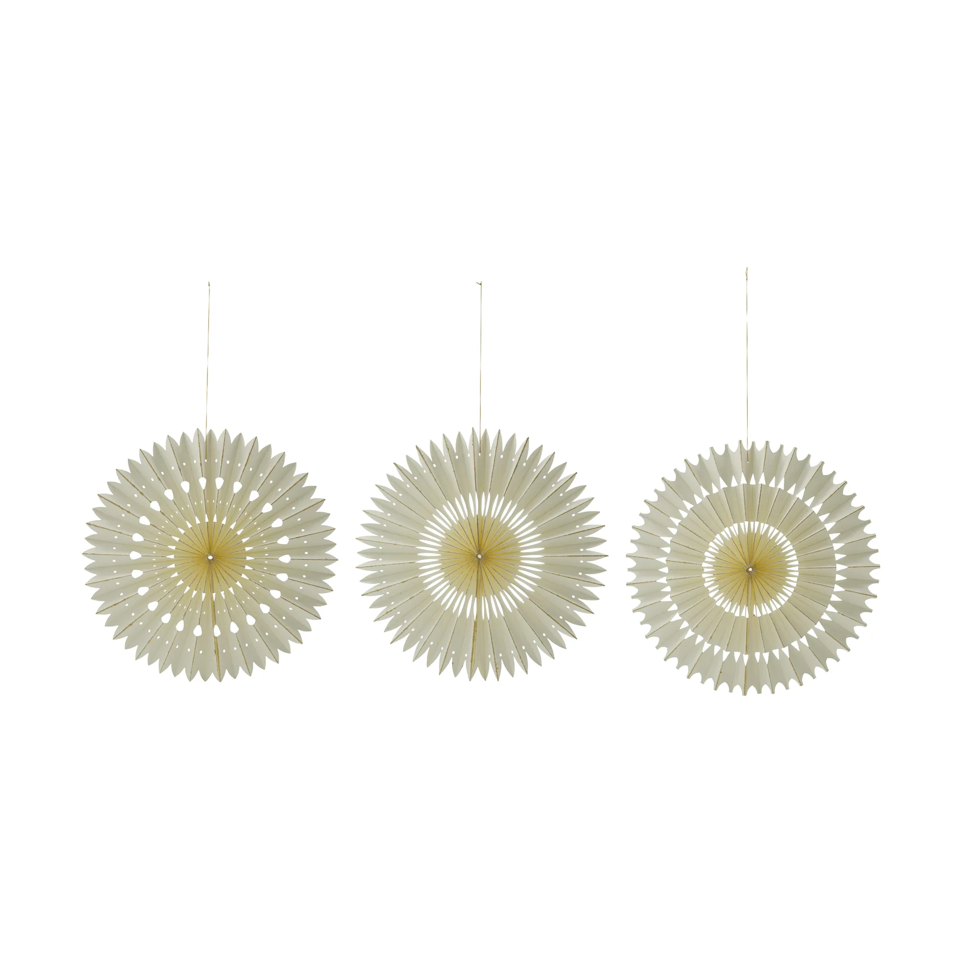 House Doctor Suspensions de Noël Stelle 3 pièces Off-White, Ø