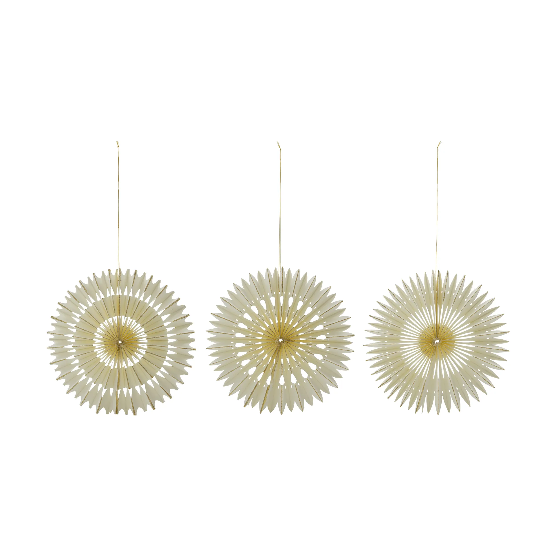 House Doctor Suspensions de Noël Stelle 3 pièces Off-White, Ø30 c,
