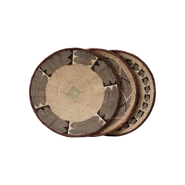 Tonga korg Ø38 cm 3-pack, Natur