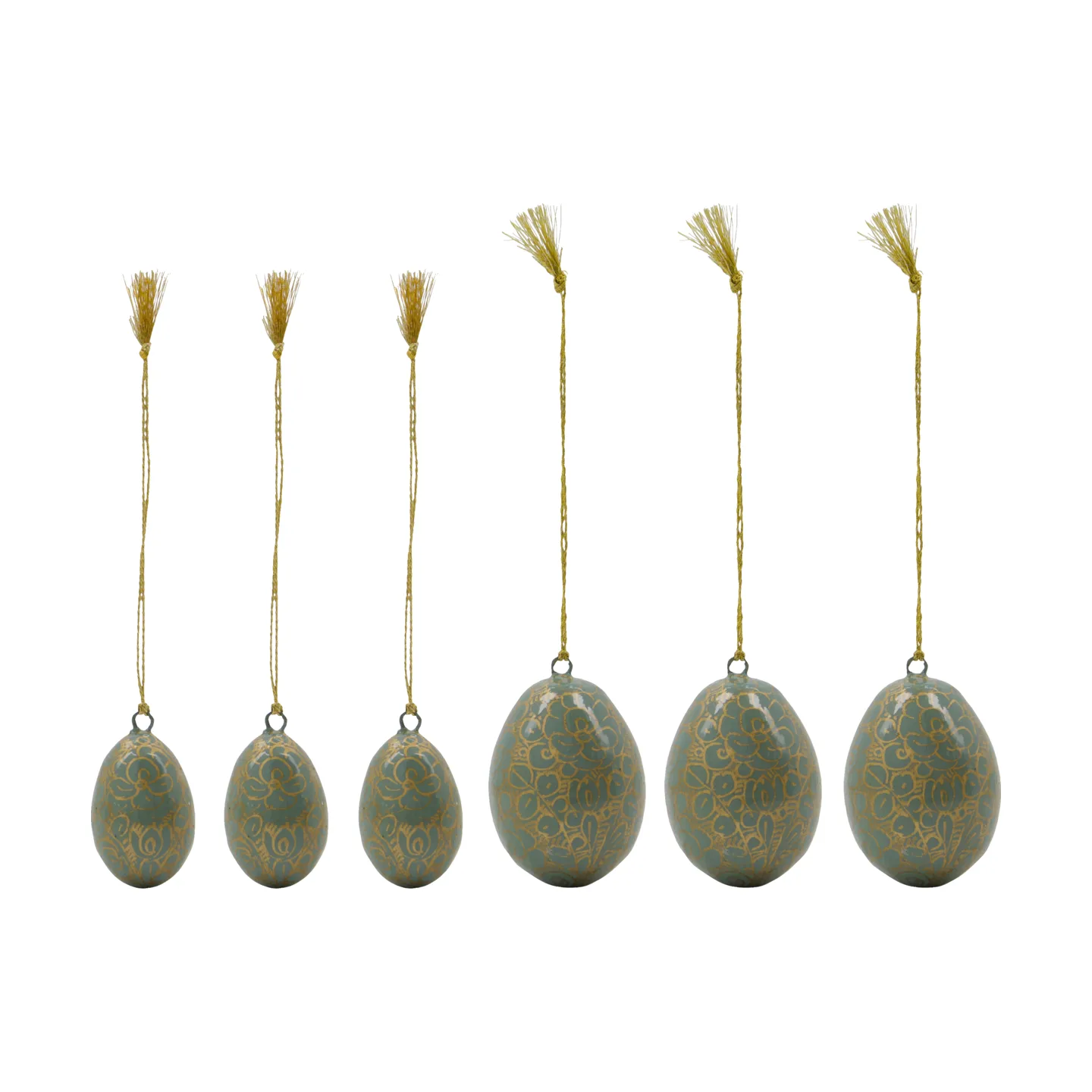 House Doctor Œufs de Pâques Bloom 6 pièces Bleu clair