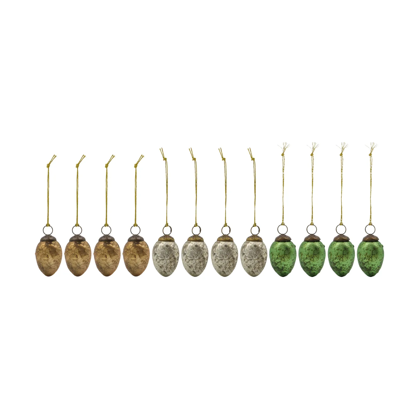 House Doctor Œufs de Pâques House Doctor 12 pièces Vert, Rose, Blanc cassé