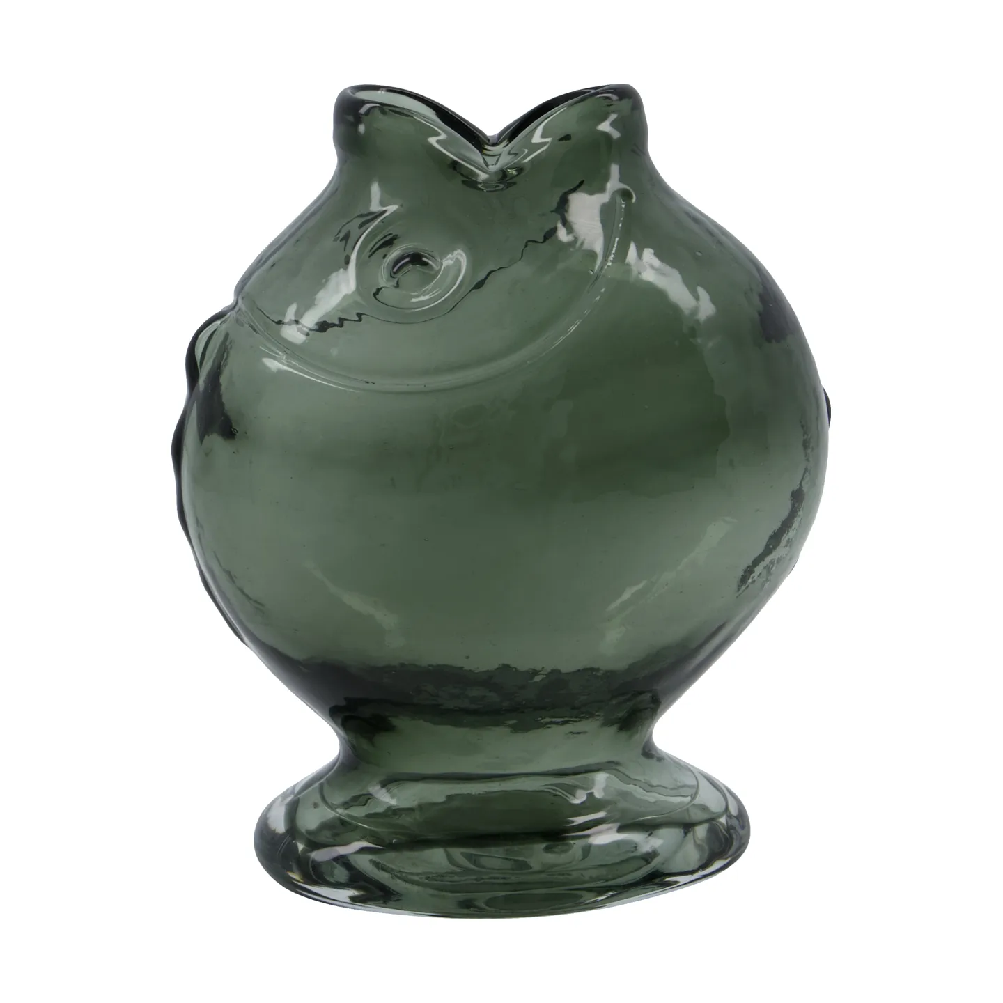 House Doctor Vase Fish 17,5 cm Gris fumé