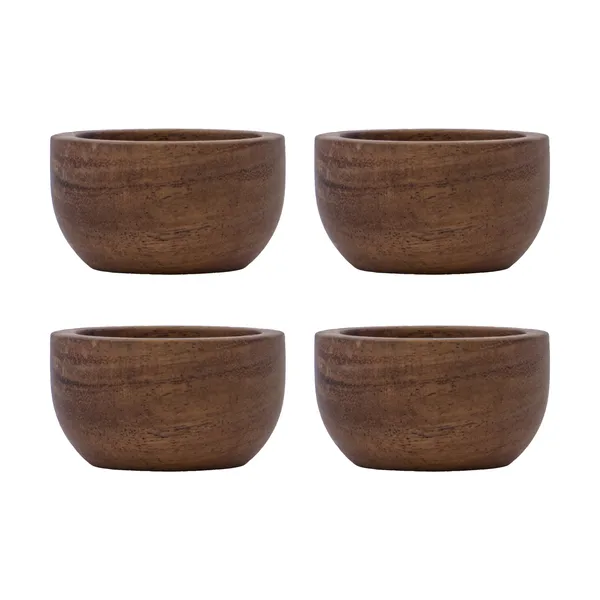 Wood äggkopp 4-pack, Natur