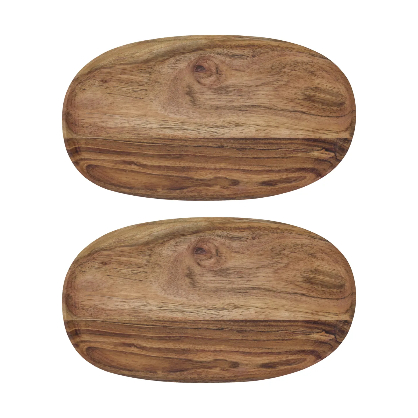 House Doctor Wood bakke 19x33 cm 2-pak Natur